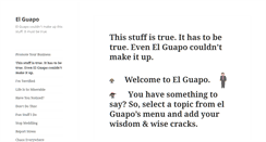 Desktop Screenshot of elguapo.com